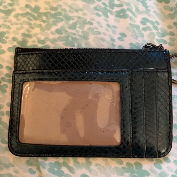 MICHAEL KORS Id case in Navy snake print - Picture 2 of 3